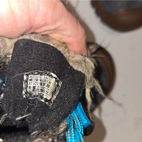 Keen Girls Wapato WP Winter Boots Dark Gray Aqua Size US 9  Waterproof Snow New - Picture 4 of 13